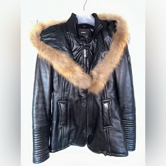 Rudsak coat entirely made of real leather outside + real fur - Picture 3 of 5
